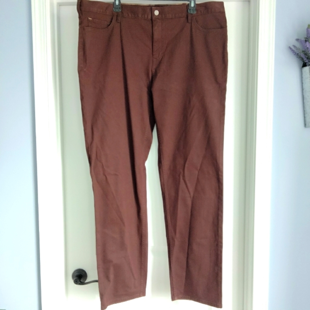 NWT 42x34 Banana Republic Traveler Slim Fit Chocolate Brown Casual Pants NEW - Picture 11 of 12